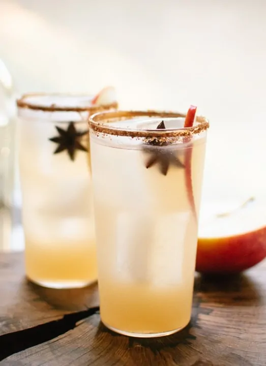 Thanksgiving Recipe Roundup featured on www.PlatingPixels.com - Spiced Apple Margaritas