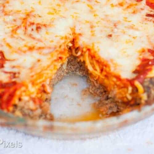 Spaghetti Pie with Meat Crust