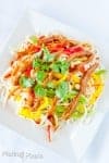 Udon Noodle Salad with Peanut Sauce recipe - www.platingpixels.com