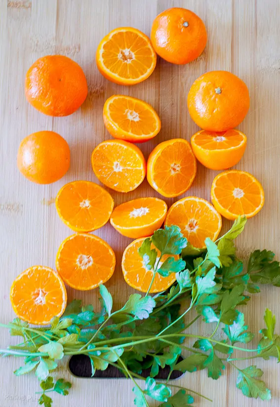 Parsley and Tangerine Marinated Grilled Chicken recipe - www.platingpixels.com