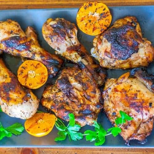 Parsley and Tangerine Marinated Grilled Chicken