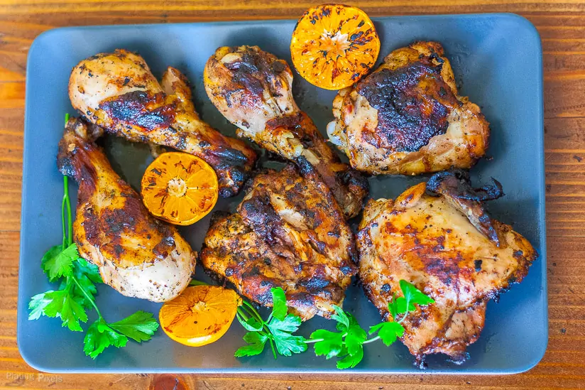 Parsley and Tangerine Marinated Grilled Chicken