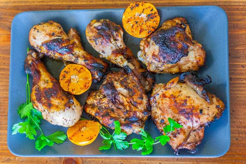 Parsley and Tangerine Marinated Grilled Chicken recipe - www.platingpixels.com