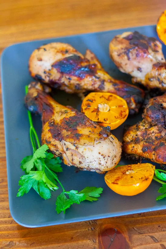 Parsley and Tangerine Marinated Grilled Chicken recipe - www.platingpixels.com