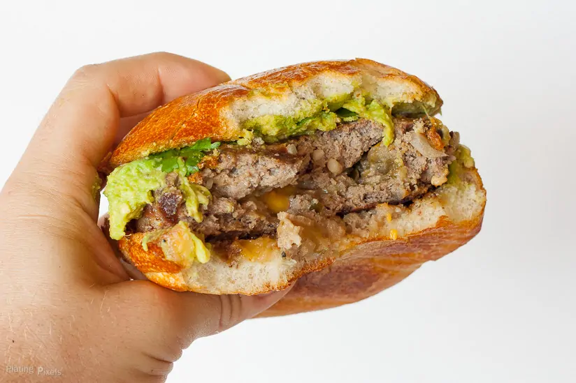 Cheese Stuffed Bacon Wrapped Burger Recipe - Food Above Gold