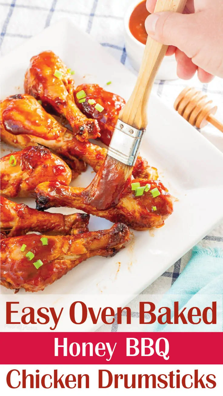 Honey BBQ Baked Chicken Drumsticks