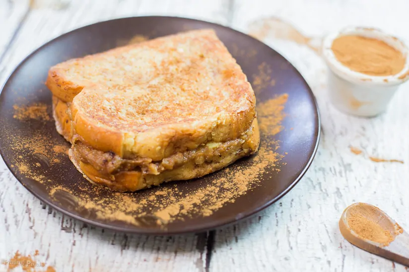 Peanut Butter Banana Stuffed French Toast