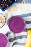 Blueberry Peanut Butter Protein Smoothie recipe - www.platingpixels.com