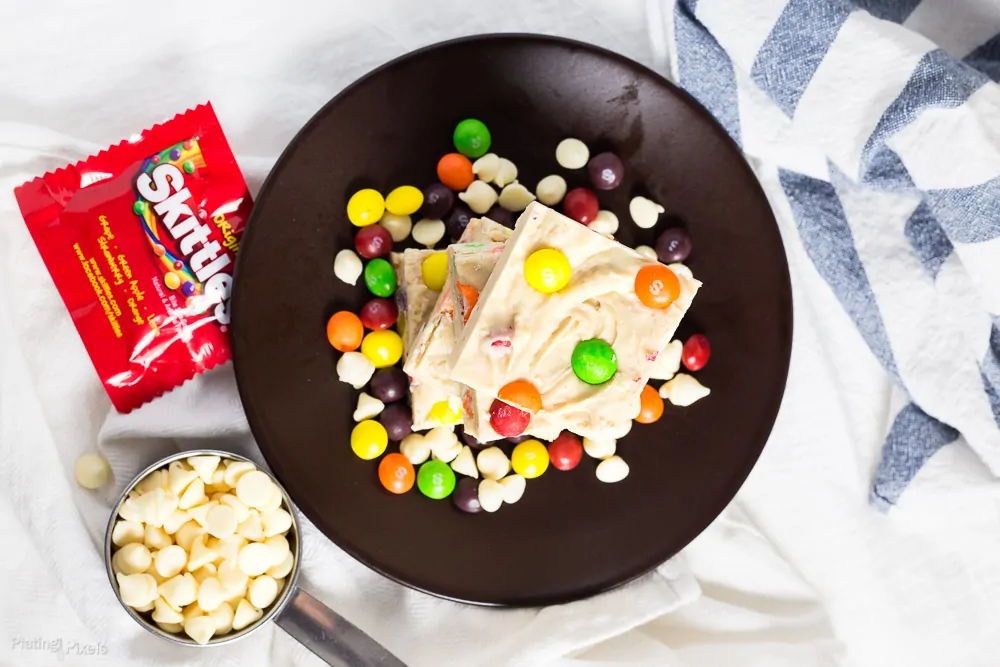 Skittles White Chocolate Fudge