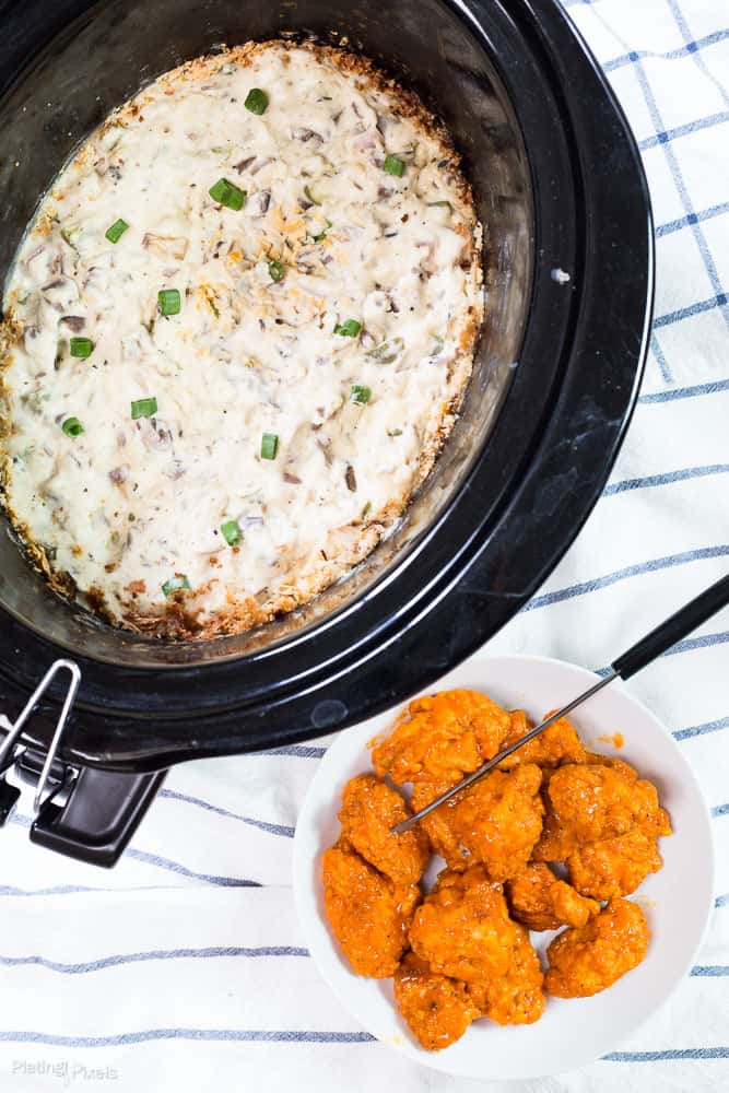 Slow Cooker Blue Cheese Dipping Sauce recipe - www.platingpixels.com