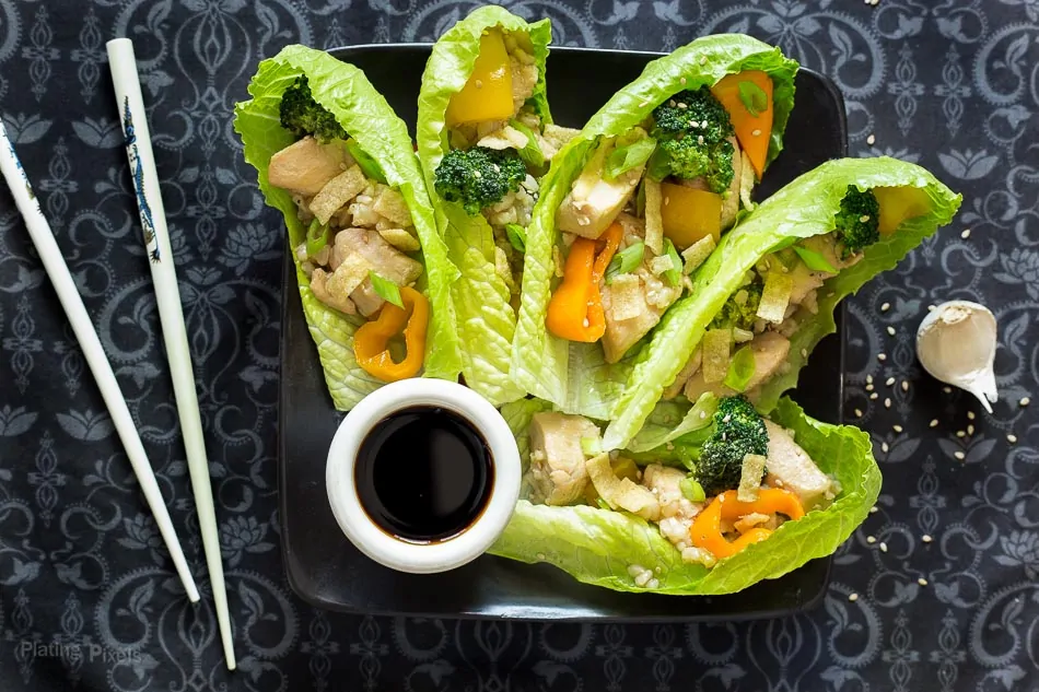 Chicken Stir Fry Lettuce Wraps