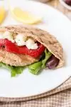 Greek Turkey Pita Burgers recipe - www.platingpixels.com