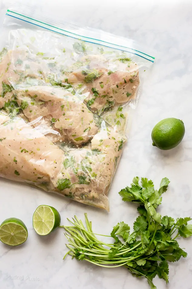 Lime Marinated Mango Habanero Chicken recipe - www.platingpixels.com