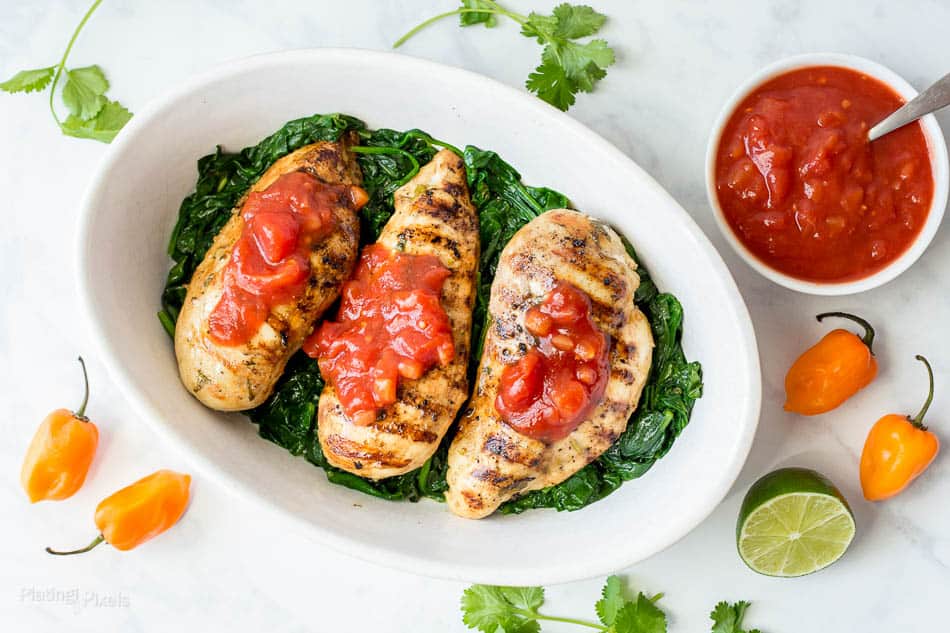 Lime Marinated Mango Habanero Chicken