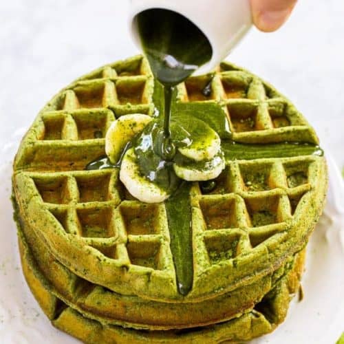 Green Tea Matcha Waffles (Gluten Free)