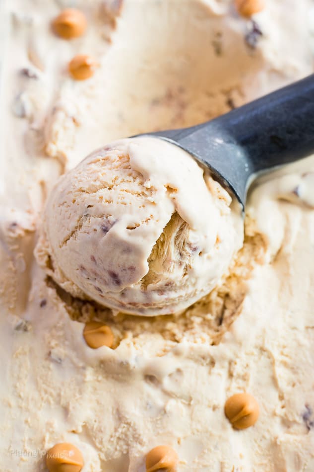 No Churn Salted Butterscotch Ice Cream