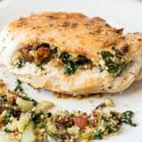 Apricot and Spinach Stuffed Chicken Breasts - www.platingpixels.com