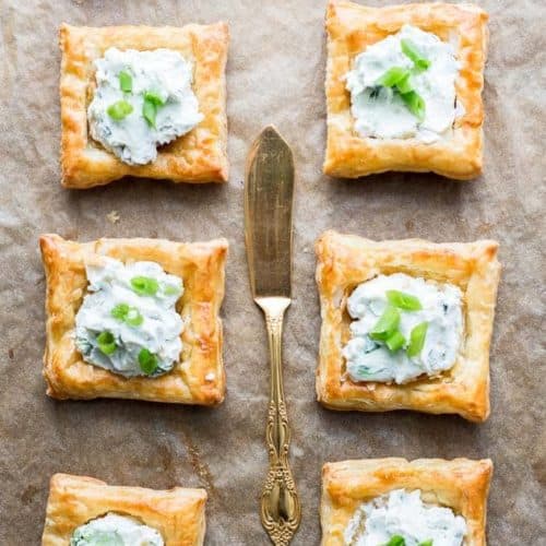 Creamy Blue Cheese Puff Pastry Squares