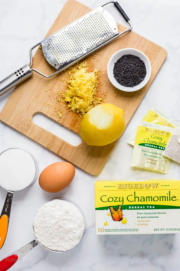 Chamomile Lemon Poppy Seed Breakfast Bread recipe - www.platinpixels.com