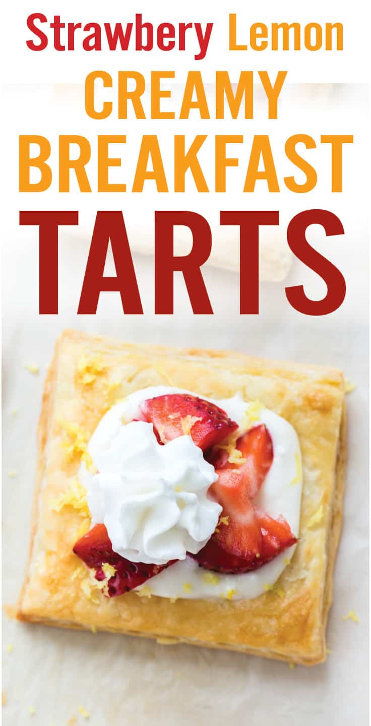 Strawberry Lemon Cream Breakfast Tarts