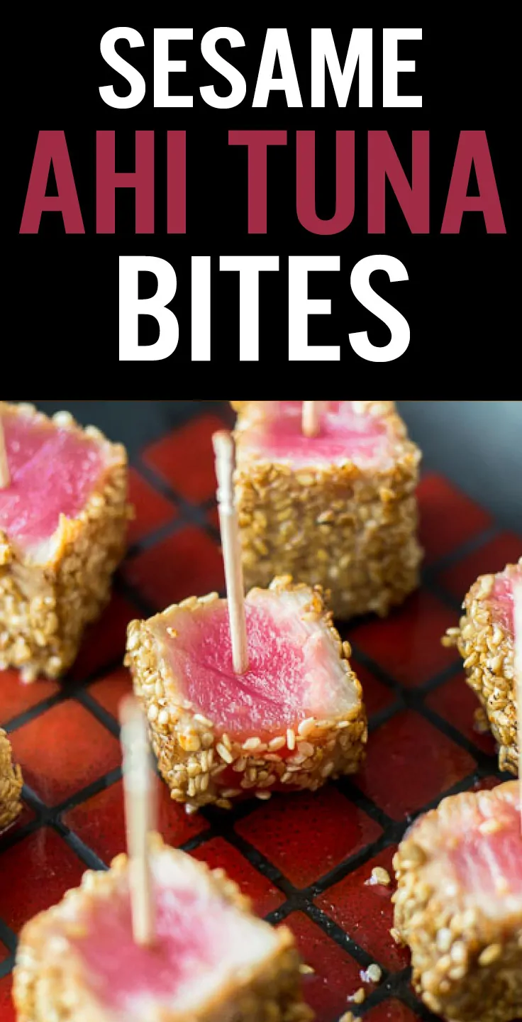 Sesame Seared Ahi Tuna Bites