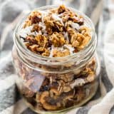 Vegan Cashew and Coconut Oil Granola recipe - www.platingpixels.com