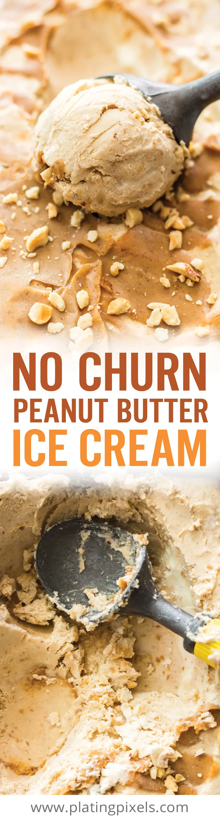 Peanut Butter Ice Cream (No-Churn)