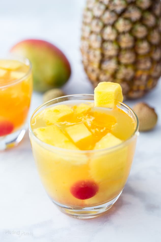 Tropical Passion Fruit Sangria recipe - www.platingpixels.com