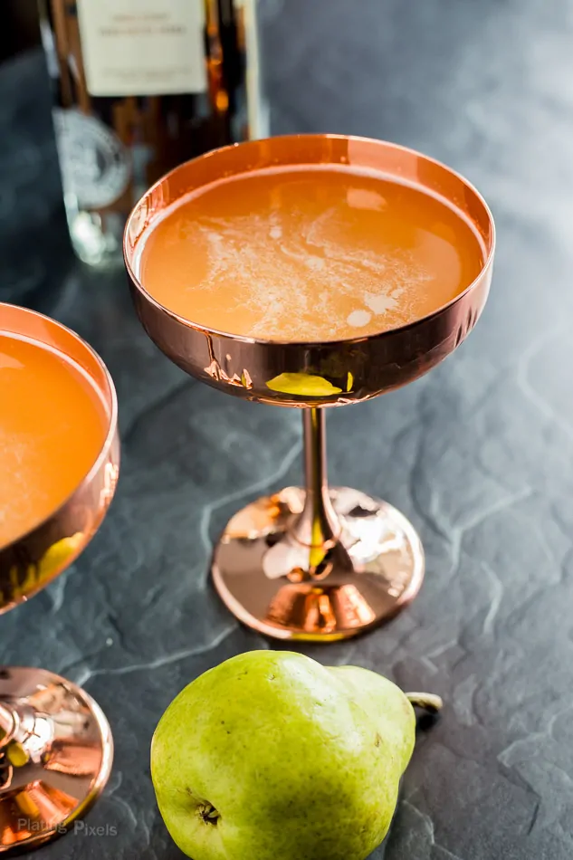 Ginger Pear Vodka Martini cocktail recipe | platingpixels.com