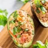 Spicy Tuna Avocado Boats recipe | platingpixels.com