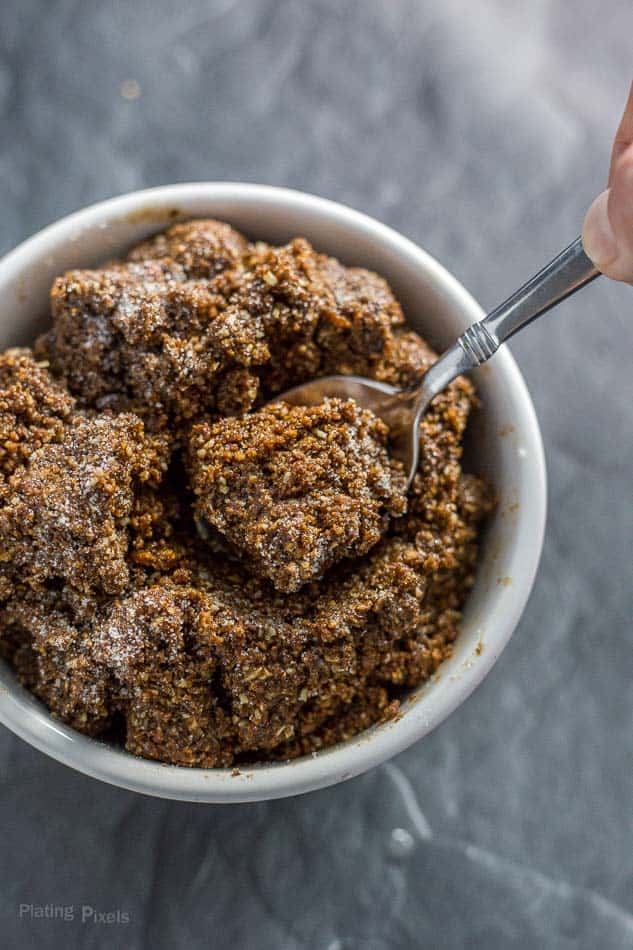 Edible Gingerbread Cookie Dough (no flour) recipe - platingpixels.com
