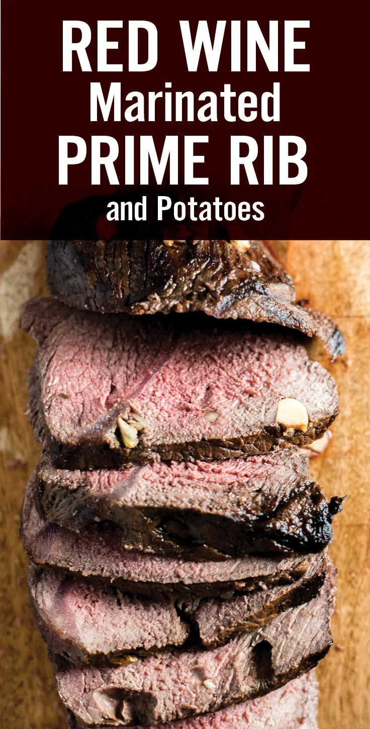 Red Wine Marinated Prime Rib with Potatoes