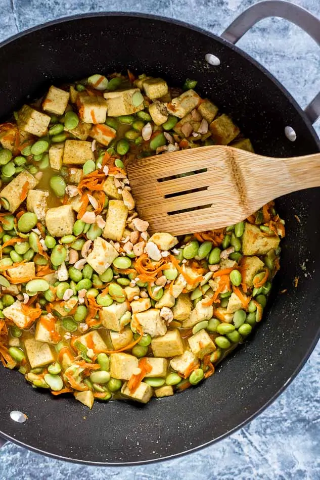 Vegan Coconut Curry Tofu Stir-Fry recipe - platingpixels.com
