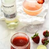 Homemade Strawberry Lime Bellini Recipe - platingpixels.com