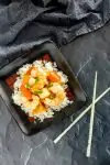 One Pot Tropical Shrimp Stir Fry with Coconut Rice recipe - platingpixels.com