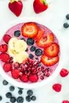 Pomegranate and Berry High-Protein Smoothie Bowls - platingpixels.com