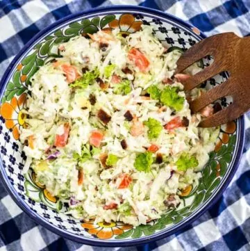 5 Minute BLT Coleslaw Salad recipe - platingpixels.com