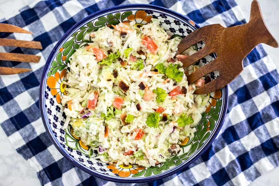 5 Minute BLT Coleslaw Salad