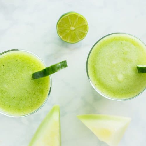Cucumber Melon Cocktail Slushie