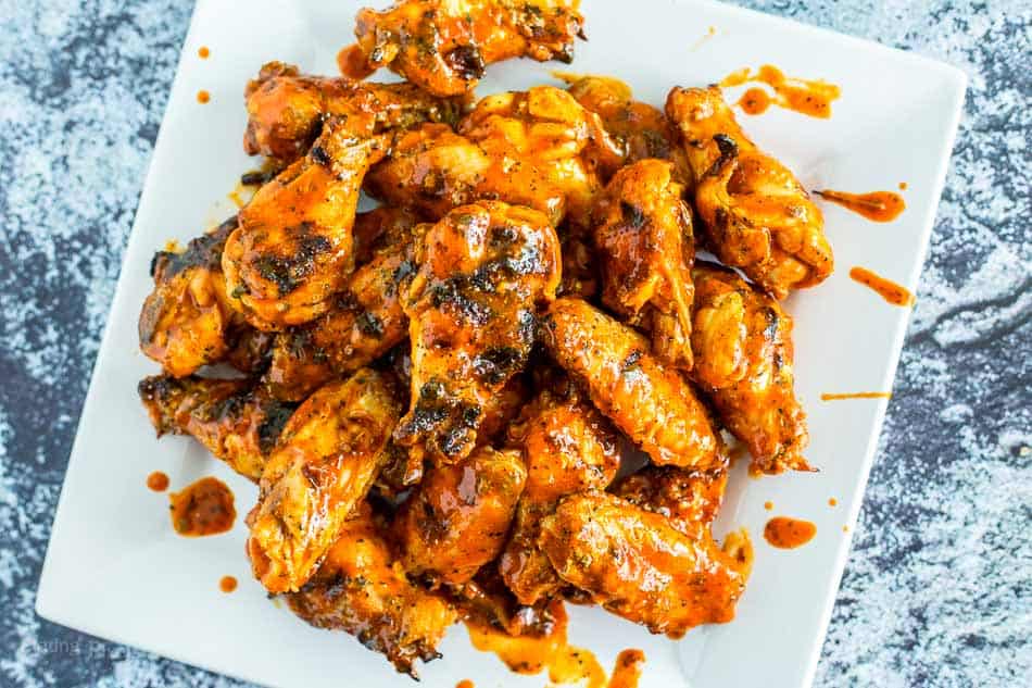 Easy Saucy Grilled Keto Buffalo Wings - Plating Pixels