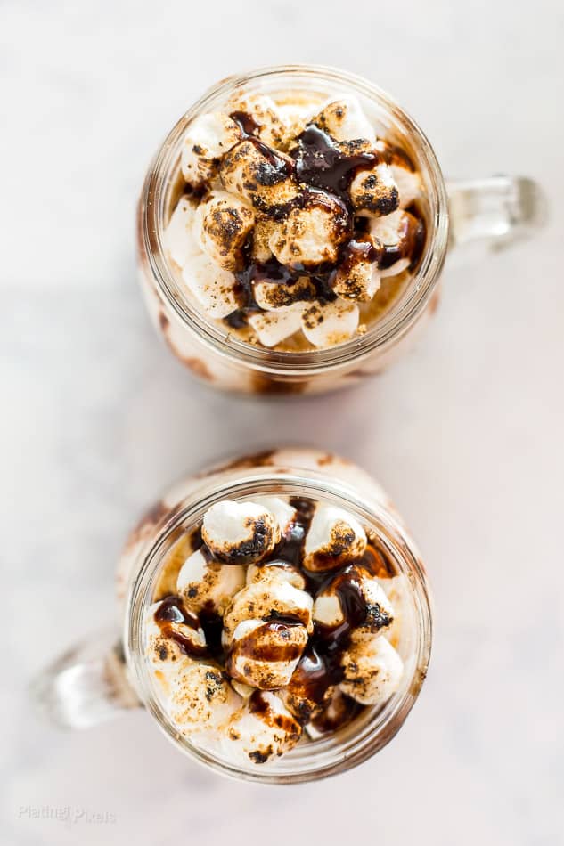 Homemade S’mores Frappe (Frozen Cappuccino)