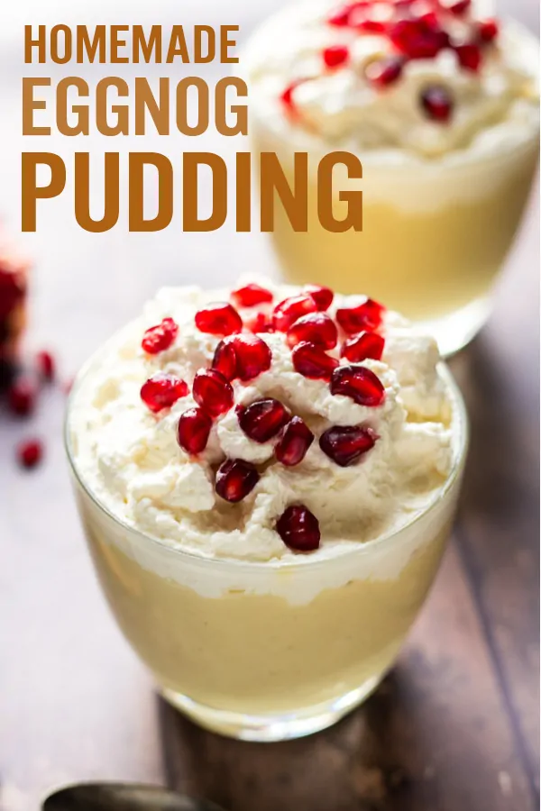 Homemade Eggnog Pudding from Scratch