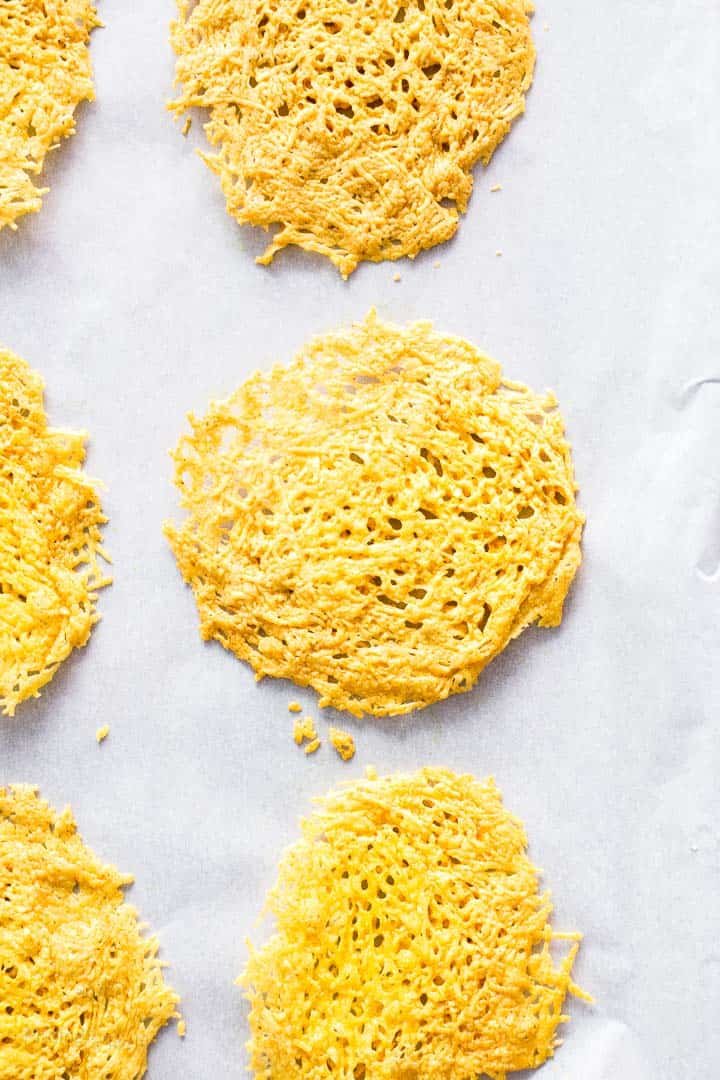 Easy Homemade Baked Parmesan Crisps