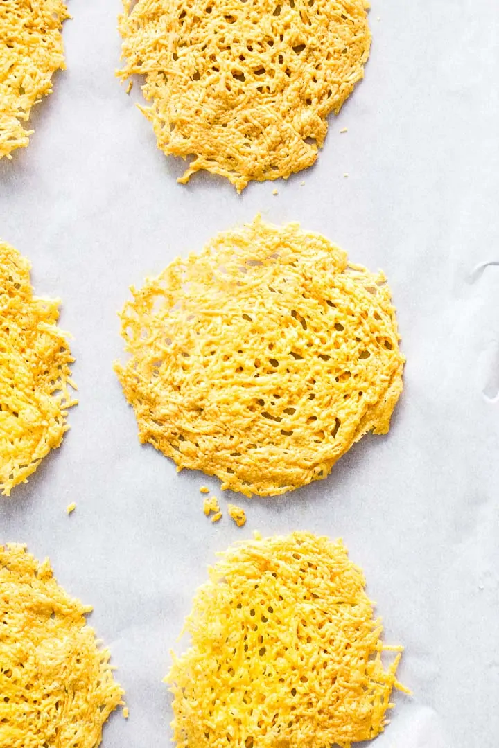 Easy Homemade Baked Parmesan Crisps