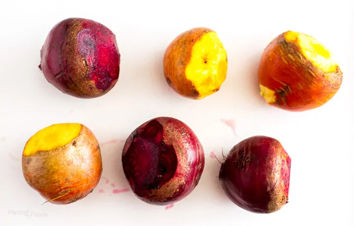 Six washed beets for making Refrigerator Pickled Beets