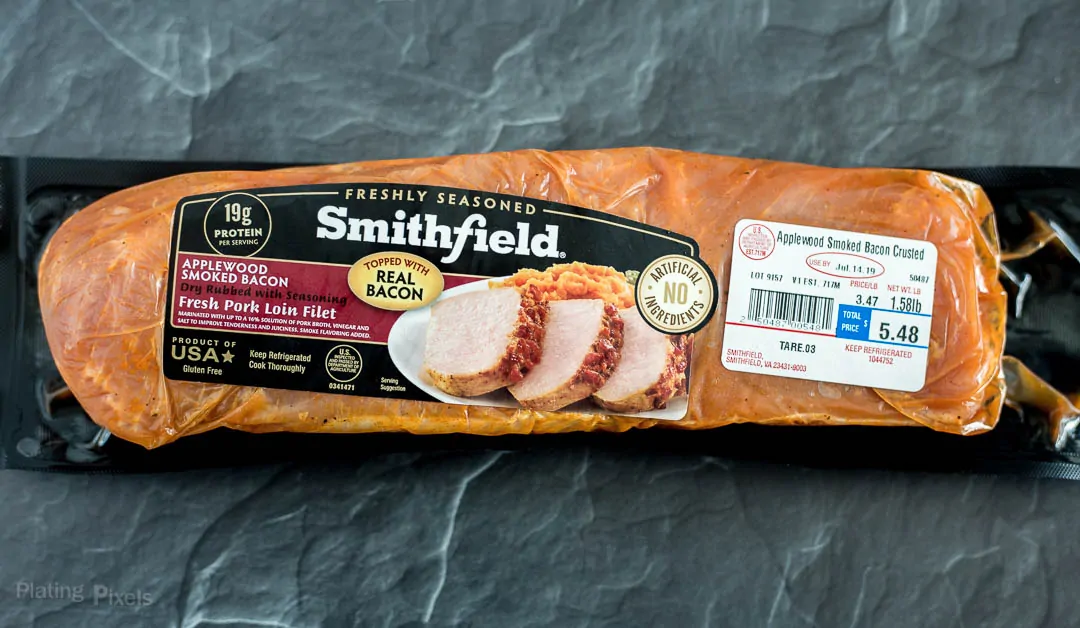 Package of Smithfield Applewood Bacon Pork Loin Filet