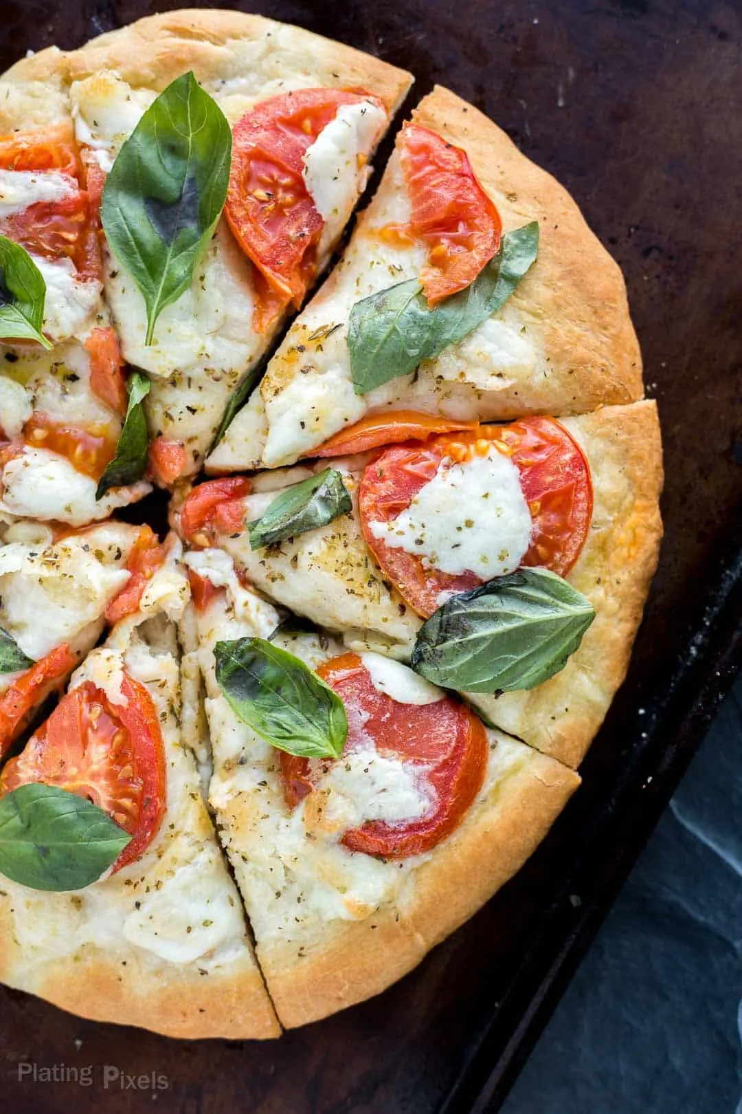 Caprese Pizza with Easy Homemade Crust