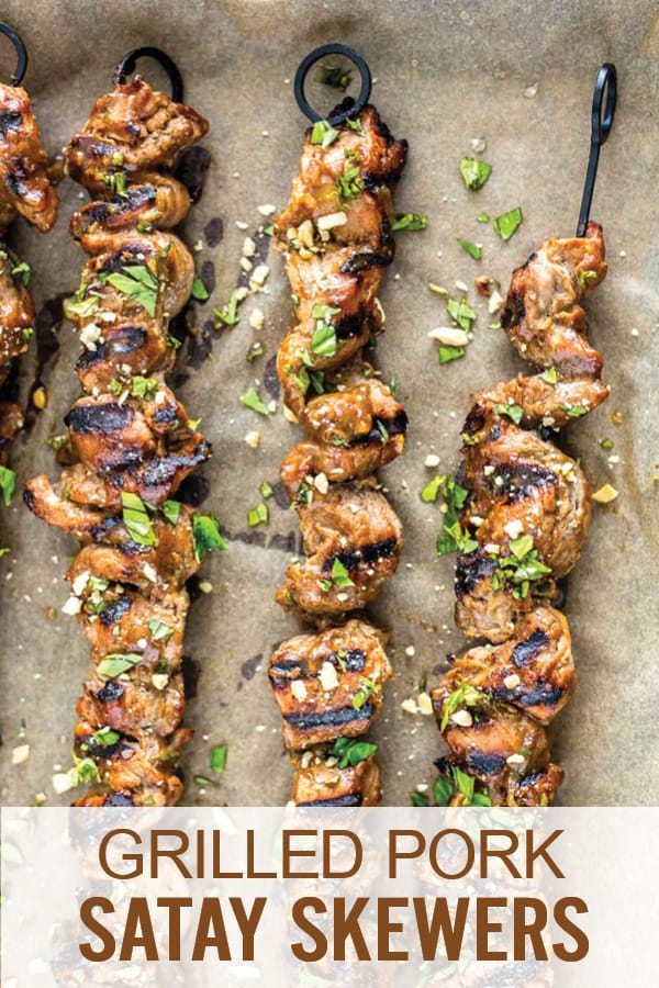Grilled Pork Satay Skewers