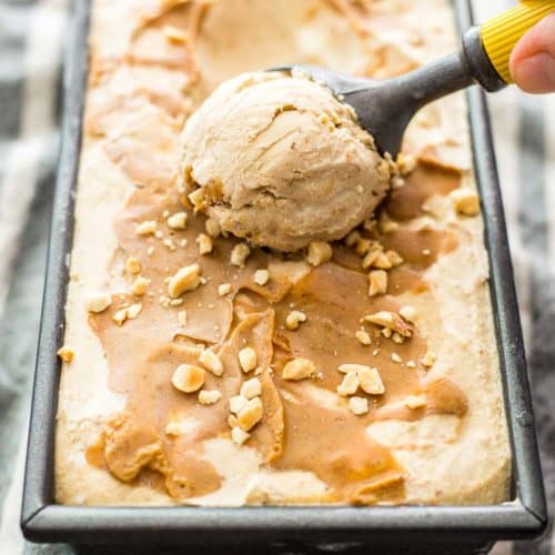 Peanut Butter Ice Cream (No-Churn)