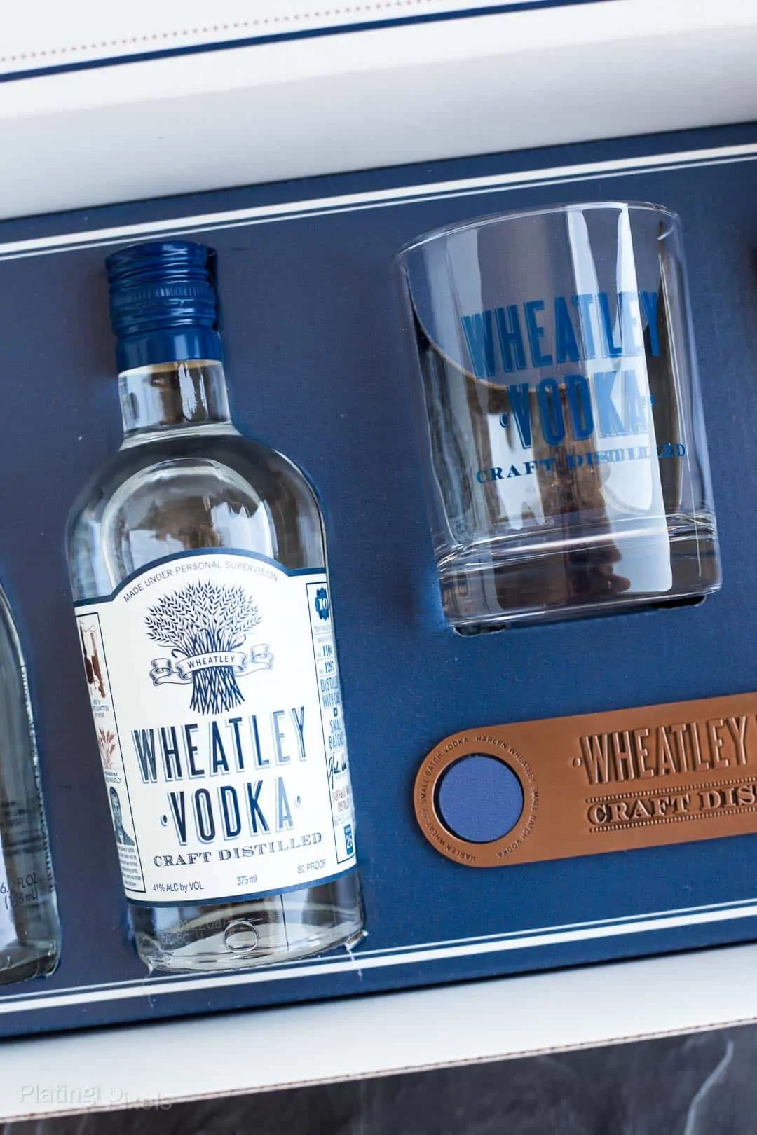 Close up of a Wheatley Vodka mixer box